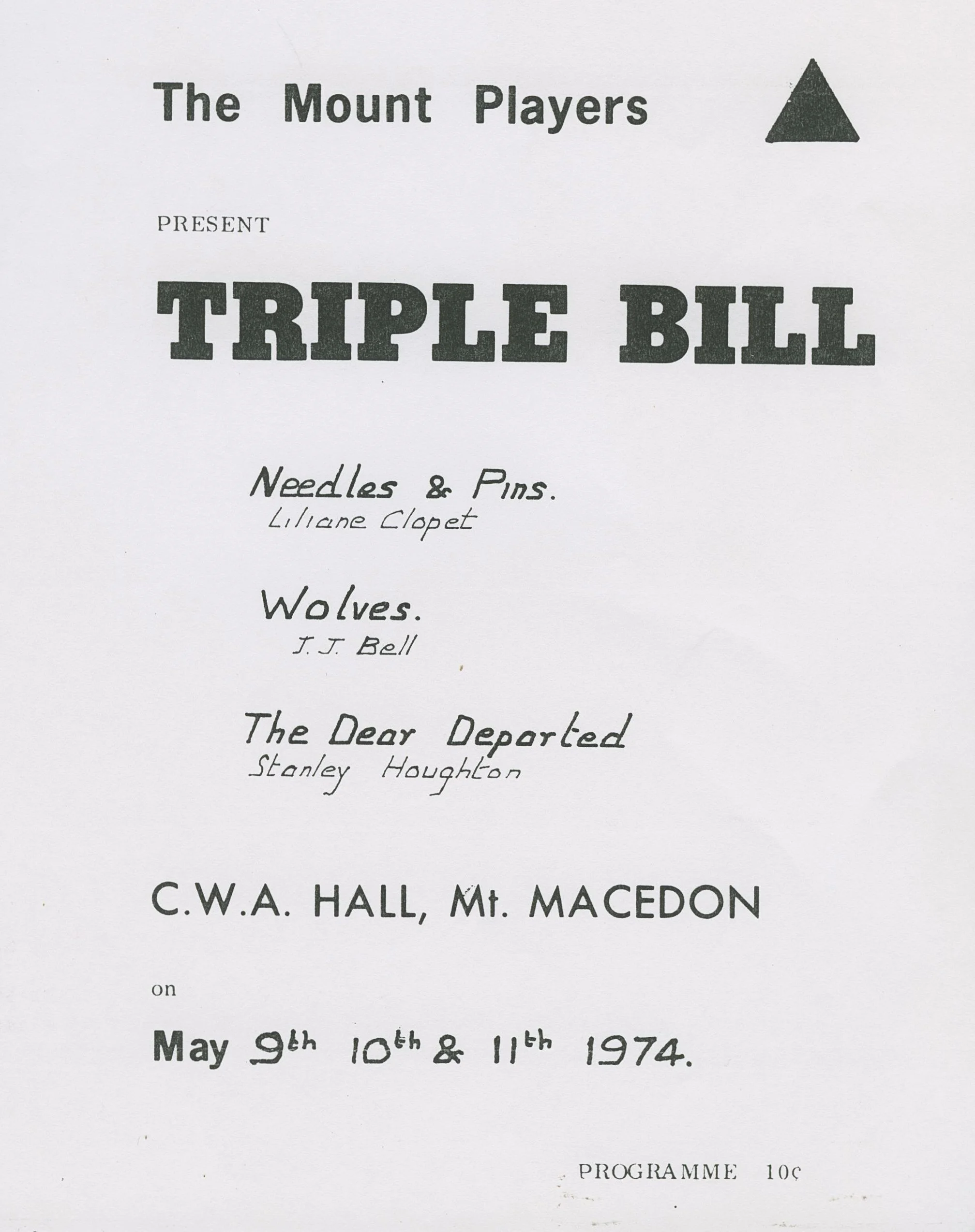 TMP 1974 Triple Bill Program a cover.jpg