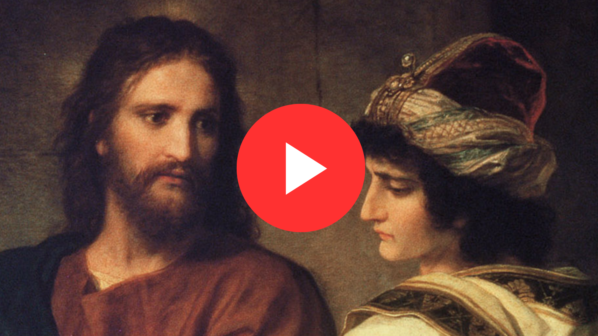 Jesus speaking to the Rich Young Man