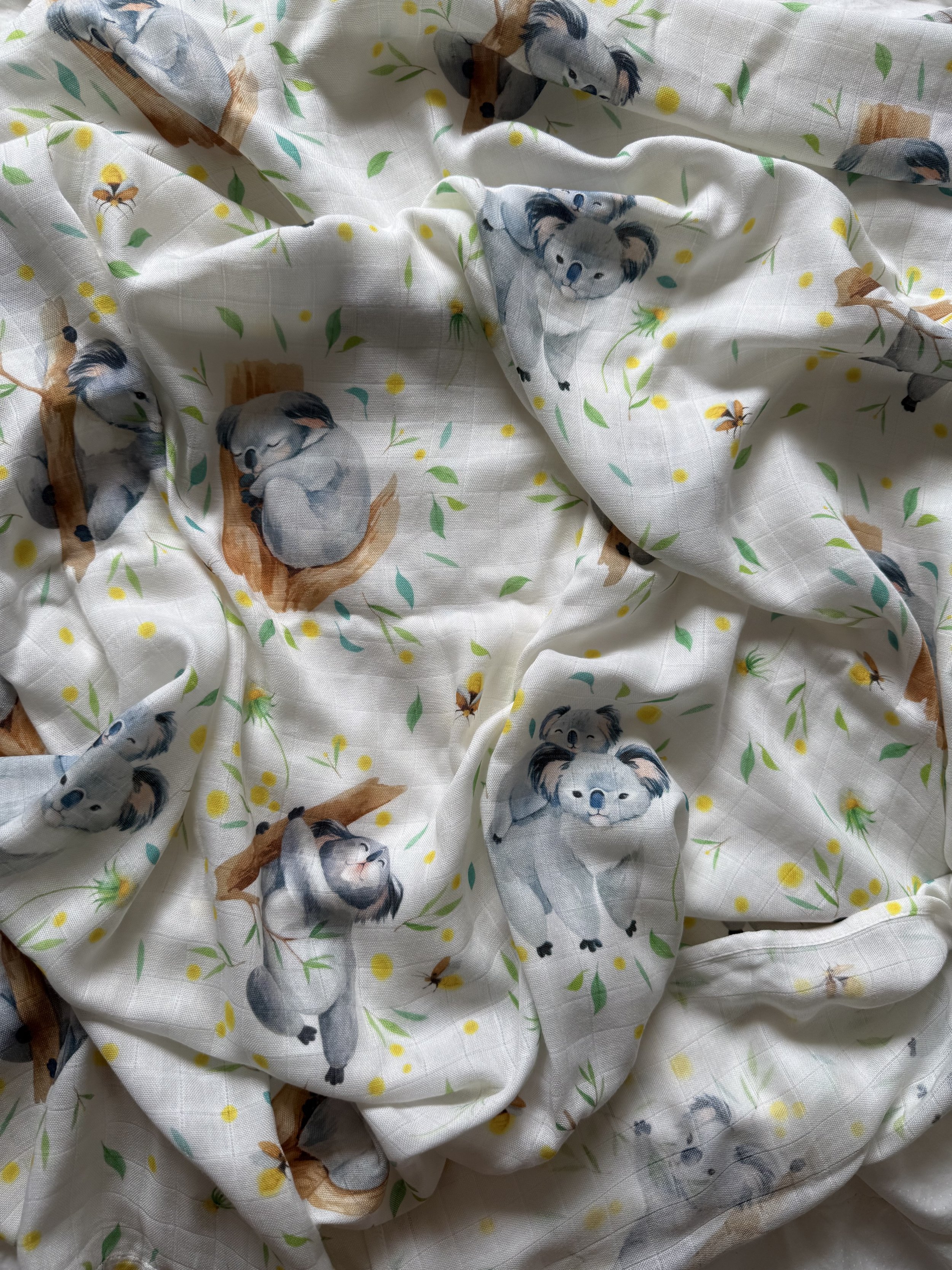 Koala Kuddle Muslin Swaddle Blanket