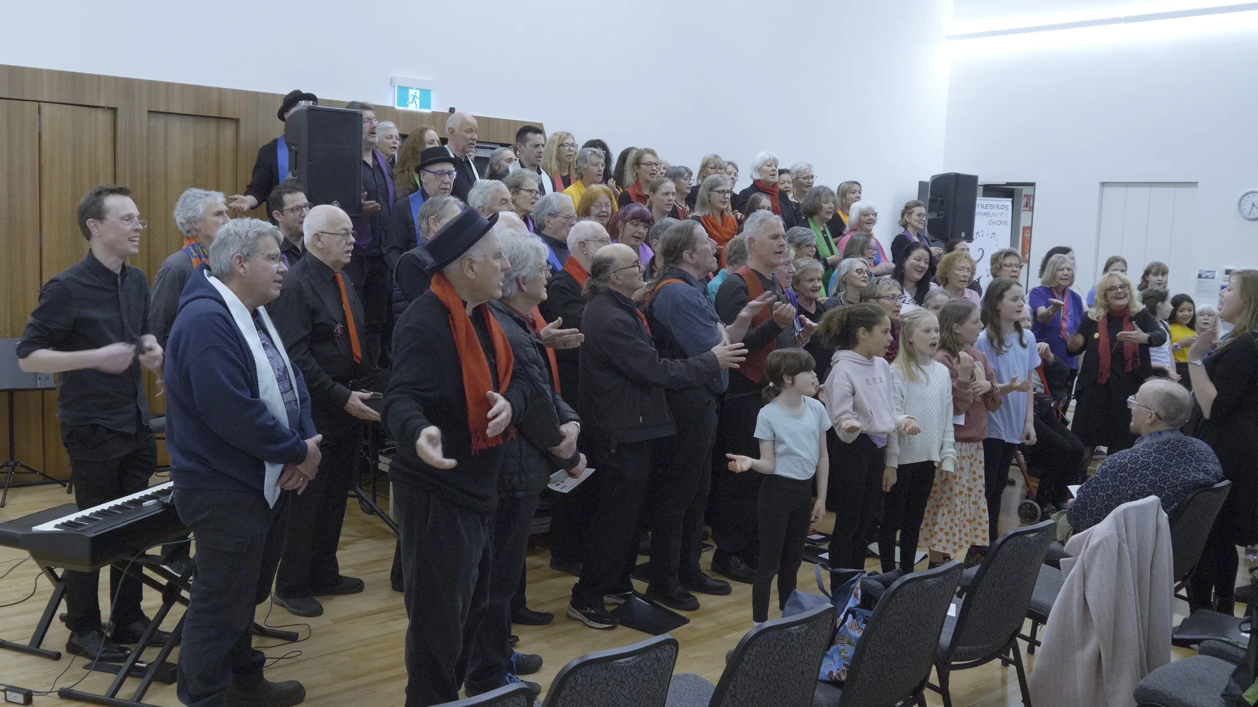 Tune In kids and 3 adult choirs at Sing 4 Unity Day 2025