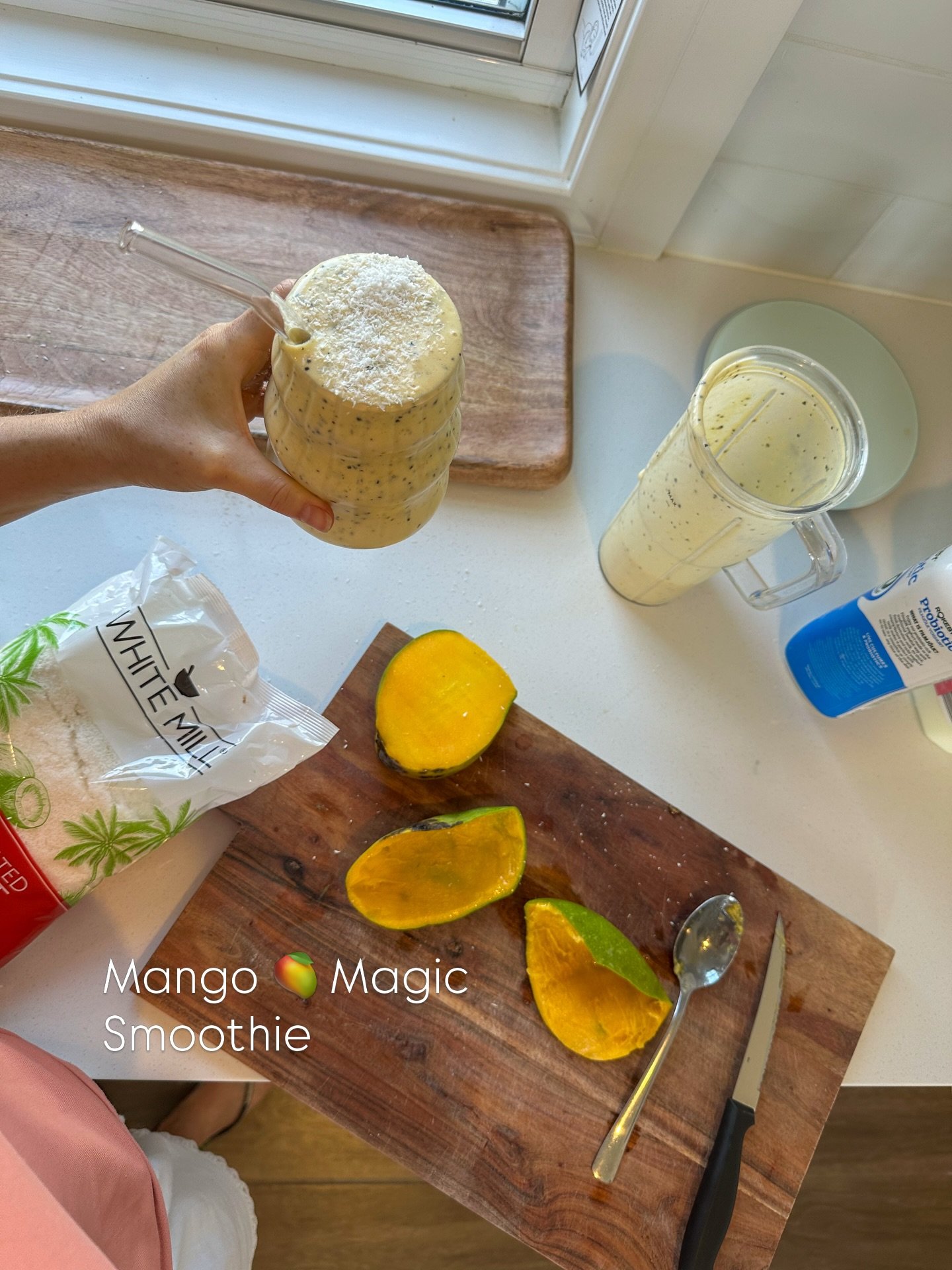 Mango magic lovers!
you won&rsquo;t be disappointed by this one 🥭

Gut loving, rich in protein and packed with flavour:
- 100g mango fresh or frozen chunks
- 50 g fresh or frozen passion fruit (seeds and pulp)
- 1x serve vanilla protein 
- 100ml Rok