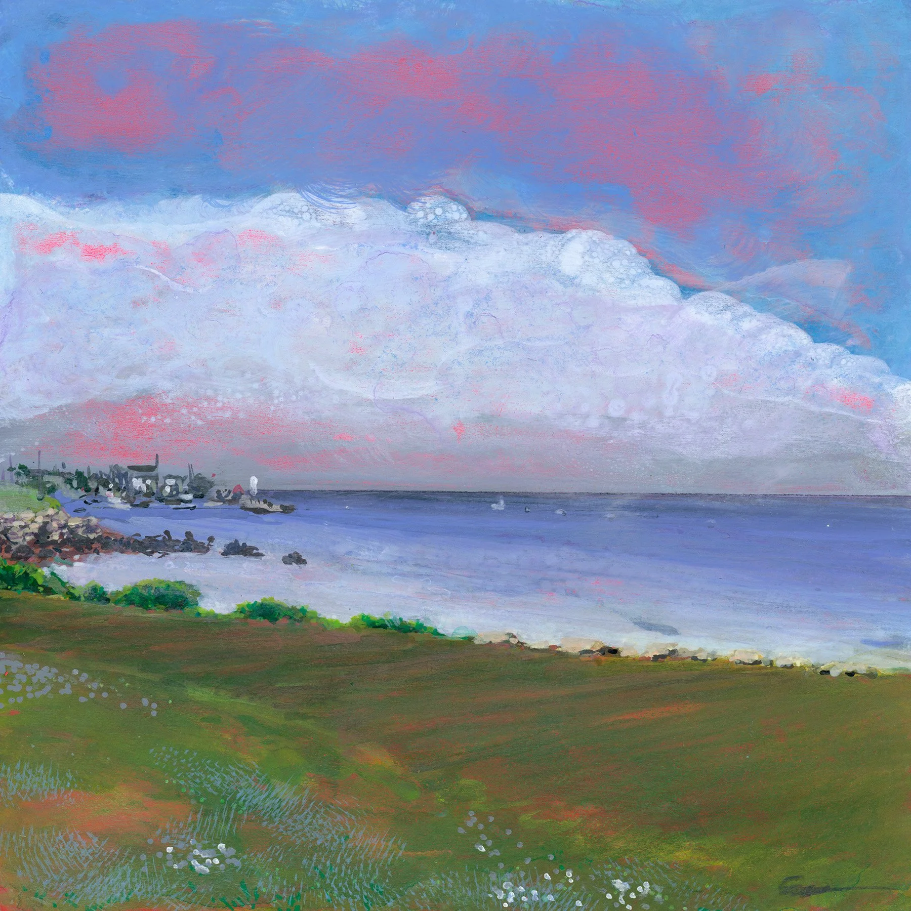Bailey's Ledge, 2026, acrylic on 6x6" panel, $500 unframed 