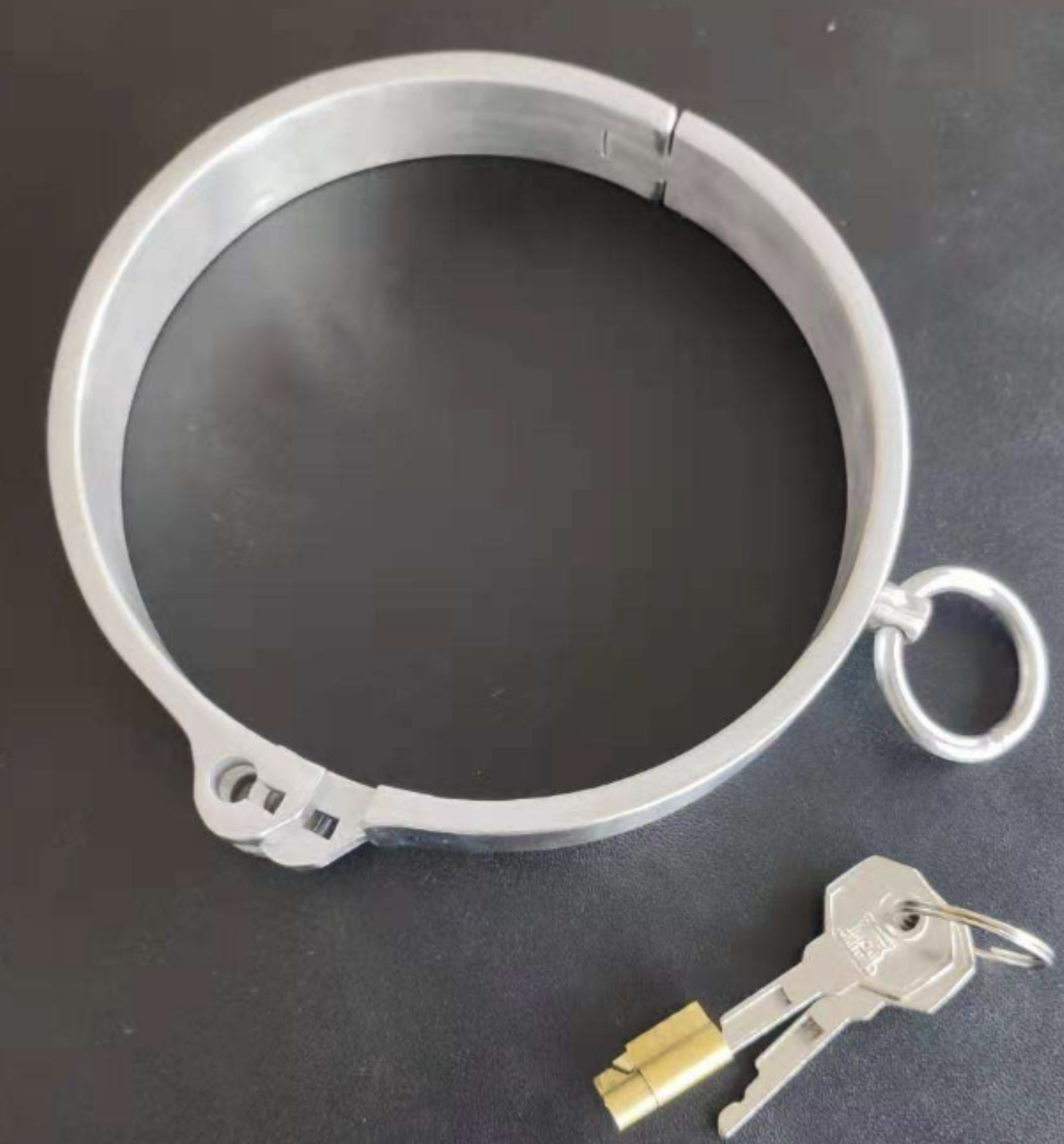 Black Emperor Stainless Steel Collar w/Removable Lock