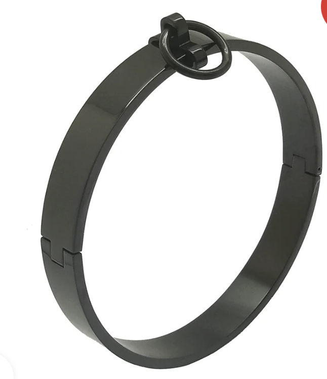 CruelBunny® Black Steel Collar