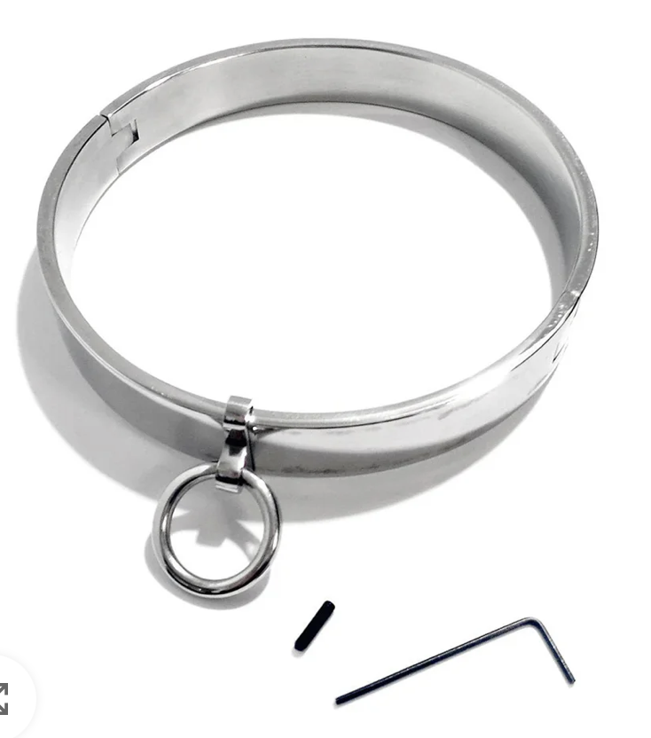 CruelBunny® Steel Flat Collar with Adjustable "O" Ring