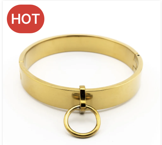 CruelBunny® Gold Steel Collar