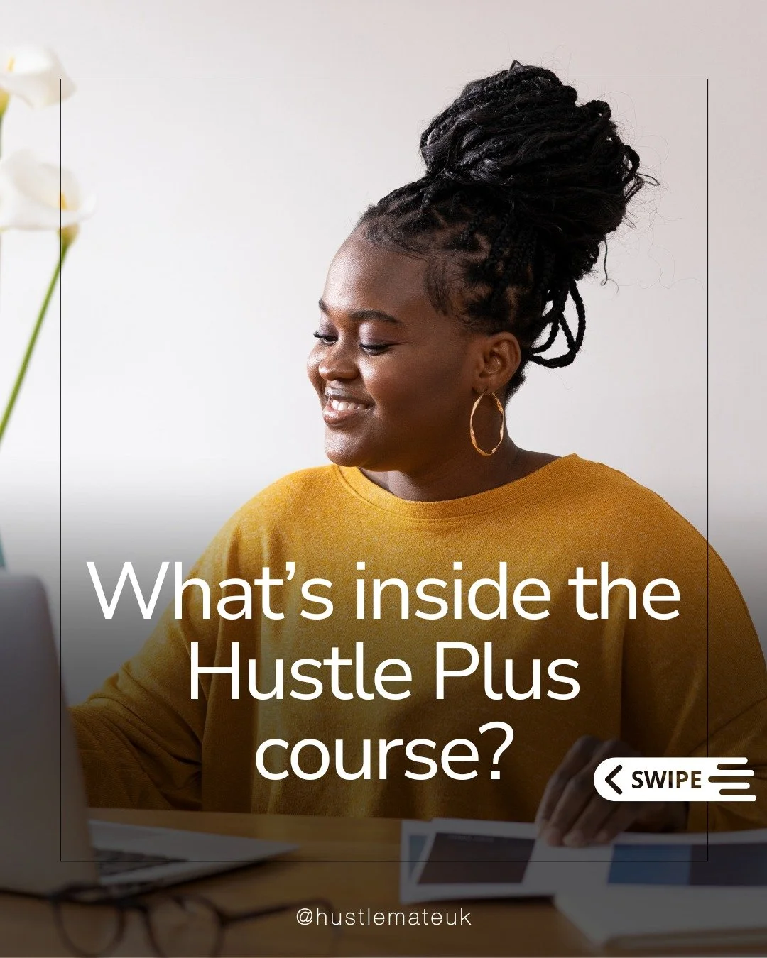 Thinking of starting your own business? 

The Hustle Plus course walks you through everything you need to go from idea &rarr; income No jargon, no overwhelm.

You&rsquo;ll learn how to:
✅ Understand self-employment &amp; manage risk
✅ Get confident w