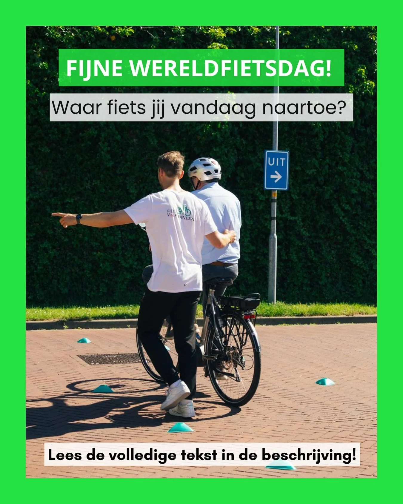 Fijne Wereldfietsdag!! 

Op 3 juni is het Wereldfietsdag, een dag die door de Verenigde Naties is uitgeroepen om aandacht te vragen voor de vele voordelen van fietsen. Wereldwijd wordt
stilgestaan bij hoe de fiets bijdraagt aan gezondheid, duurzame m