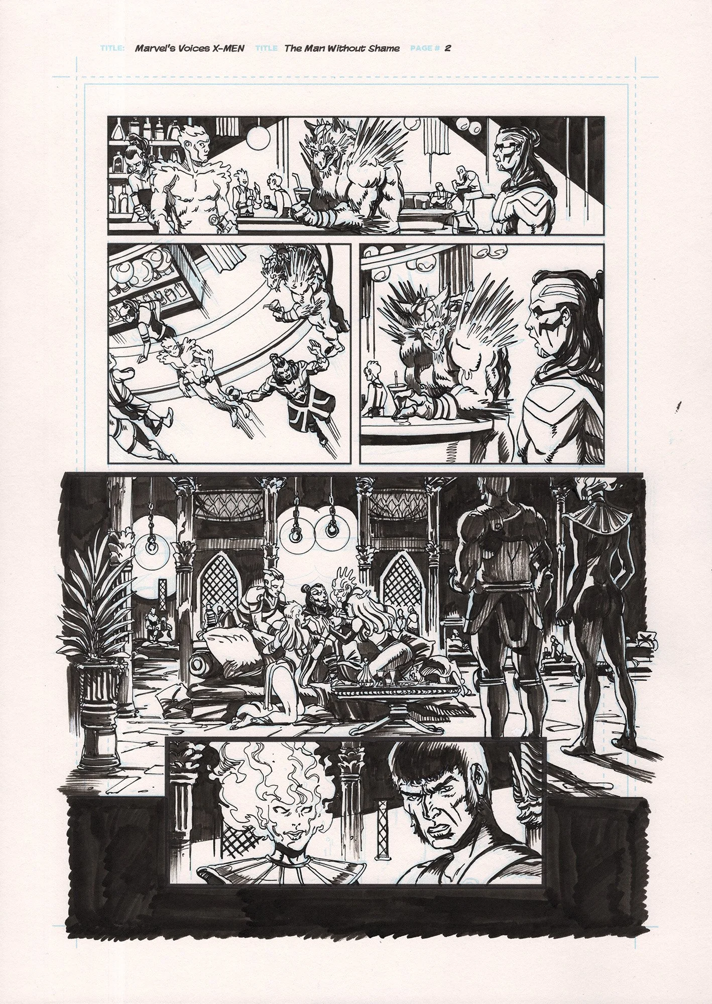 Marvel Voices X-Men original page 2