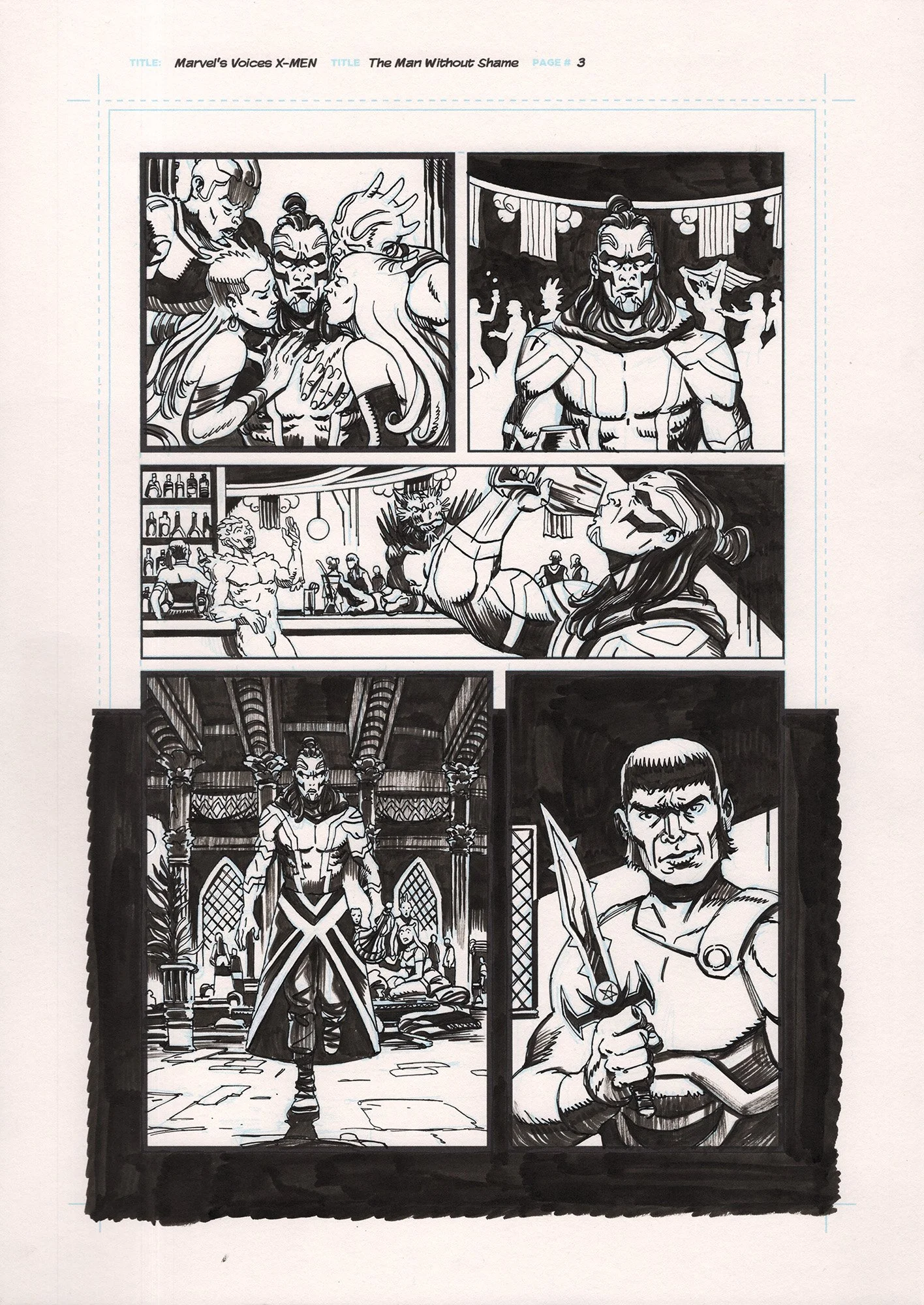 Marvel Voices X-Men original page 3