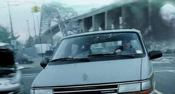 Plan-séquence La Guerre des mondes (2005) - La fuite en minivan sur l'autoroute