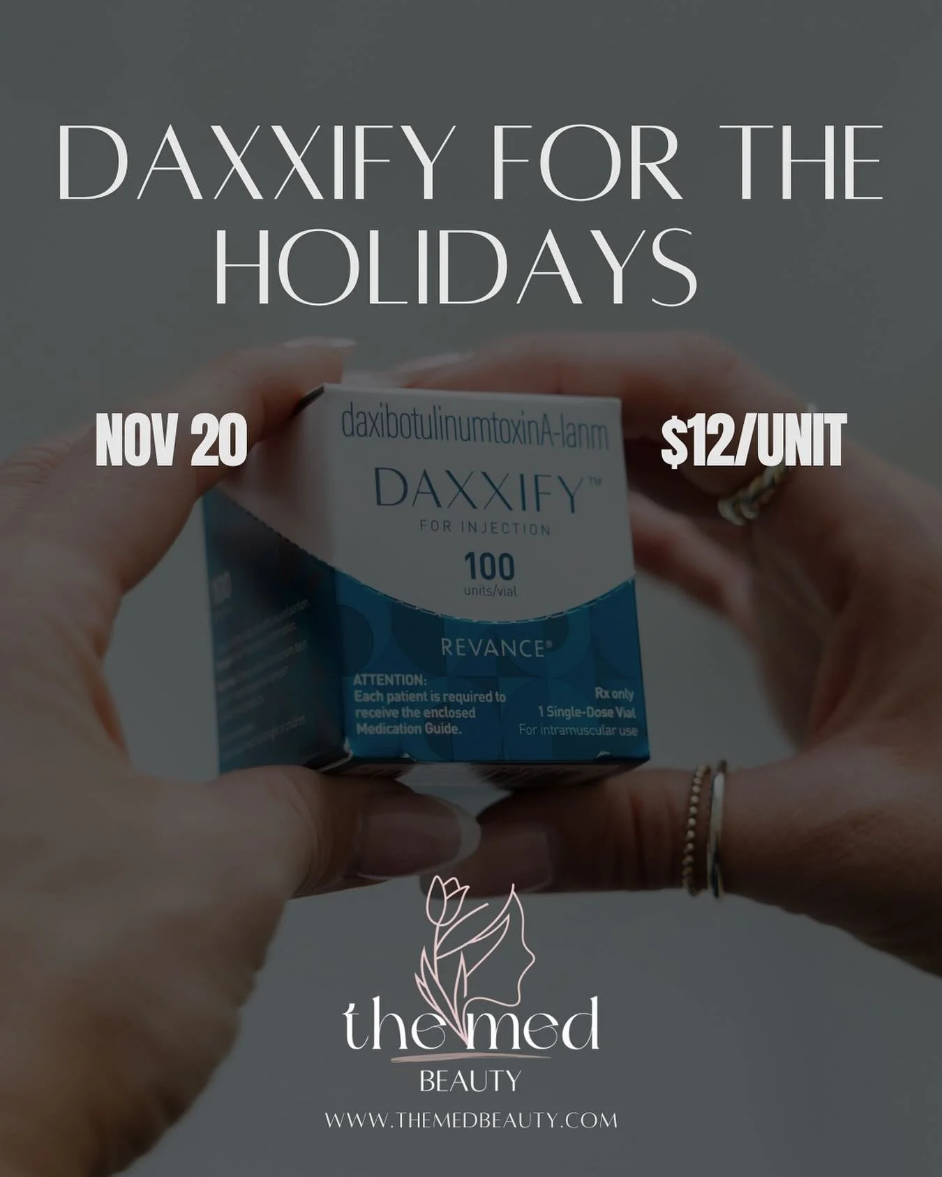 Tis the season for smooth, radiant skin ✨

Join us November 20th for our DAXXIFY for the Holidays Event &mdash; all day long, enjoy DAXXI at $12 per unit, plus sweet bites, festive sips, and a little holiday glow-up magic ✨

RSVP today and treat your