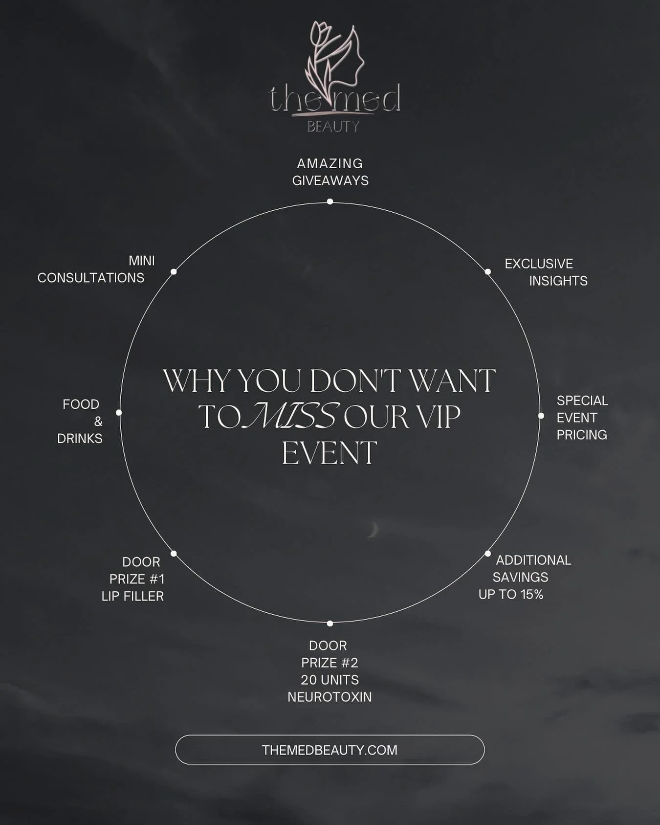 You&rsquo;re invited to an exclusive night focused on skin wellness, confidence, and cutting-edge solutions like Solaria, Lumecca Peak, Diolaze and Morpheus8.

Expect:
✨ Mini consultations
🎁 VIP giveaways
💬 Expert insights
💸 Special event pricing
