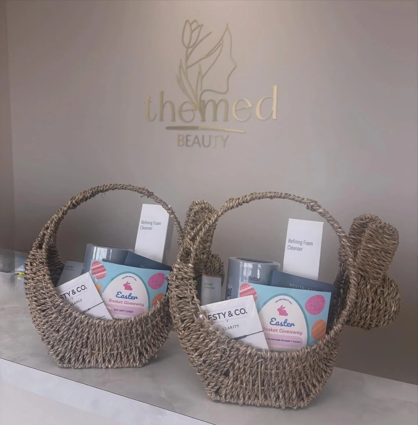 ✨Bunny Basket Giveaway Winners✨

Winner #1 ✨Holly Cheatham✨&mdash; Visit Us in March
Anyone who comes in for an appointment during the month of March will automatically be entered to win a basket featuring:
&bull; SkinBetter skincare products
&bull; 