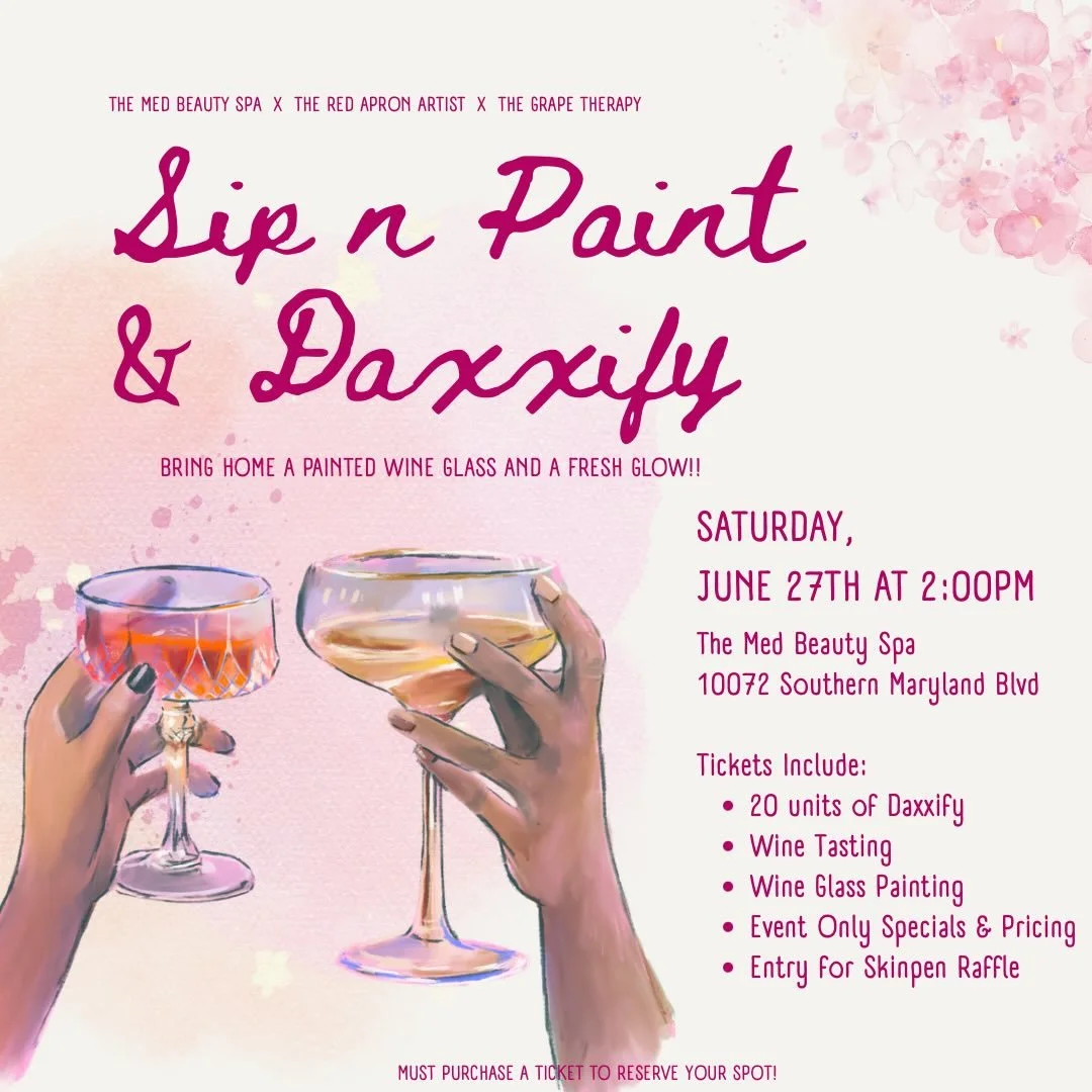 Paint, Sip &amp; Daxxify: An Afternoon of Creativity and Beauty

Join us for an experience that blends creativity, relaxation, and self-care. Paint, Sip &amp; Daxxify invites you to express your artistic side while enjoying great company, delicious w