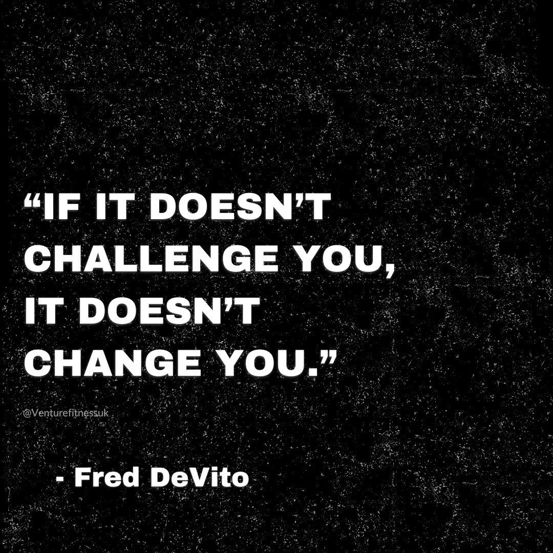 &ldquo;If it doesn&rsquo;t challenge you, it doesn&rsquo;t change you.&rdquo; &ndash; Fred DeVito
.
.
.
#MadeToEndure #PersonalTraining #FitnessJourney #HealthyLifestyle #StrengthTraining #WorkoutMotivation #NutritionTips #FitnessGoals #SustainableFi