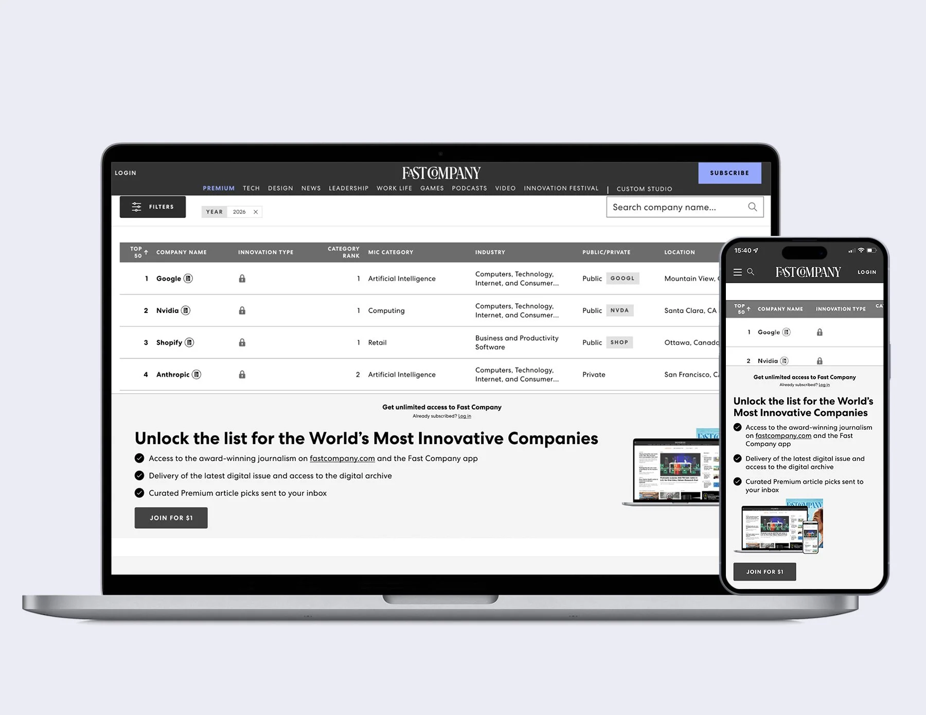 paywall bottom banner ad unit