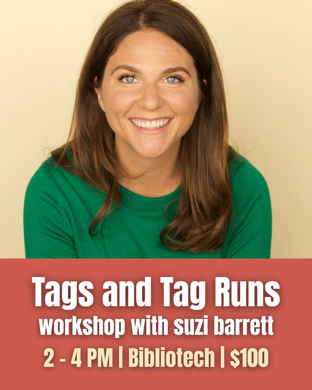 Improv Workshop With Suzi Barrett - Tags + Tag Runs | May 2, 2026 from 2 - 4 PM
