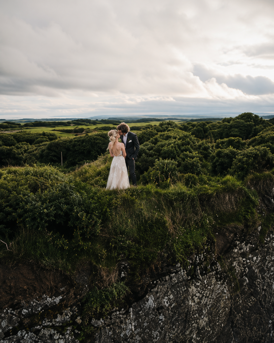 A Cliff in Scotland: A Custom Wedding Gown by Sira D’ Pion