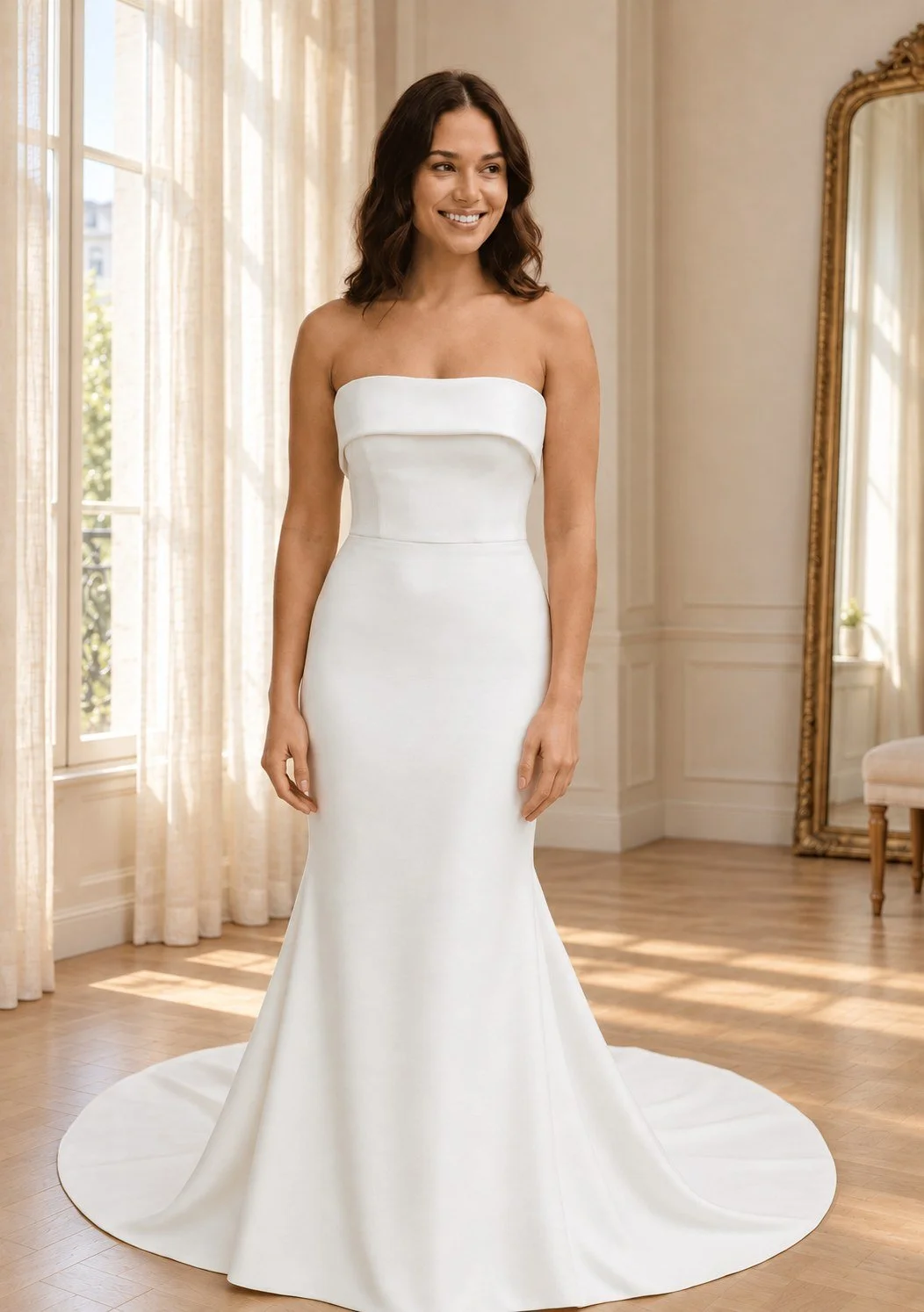 Mikado Minimalist Wedding Dress