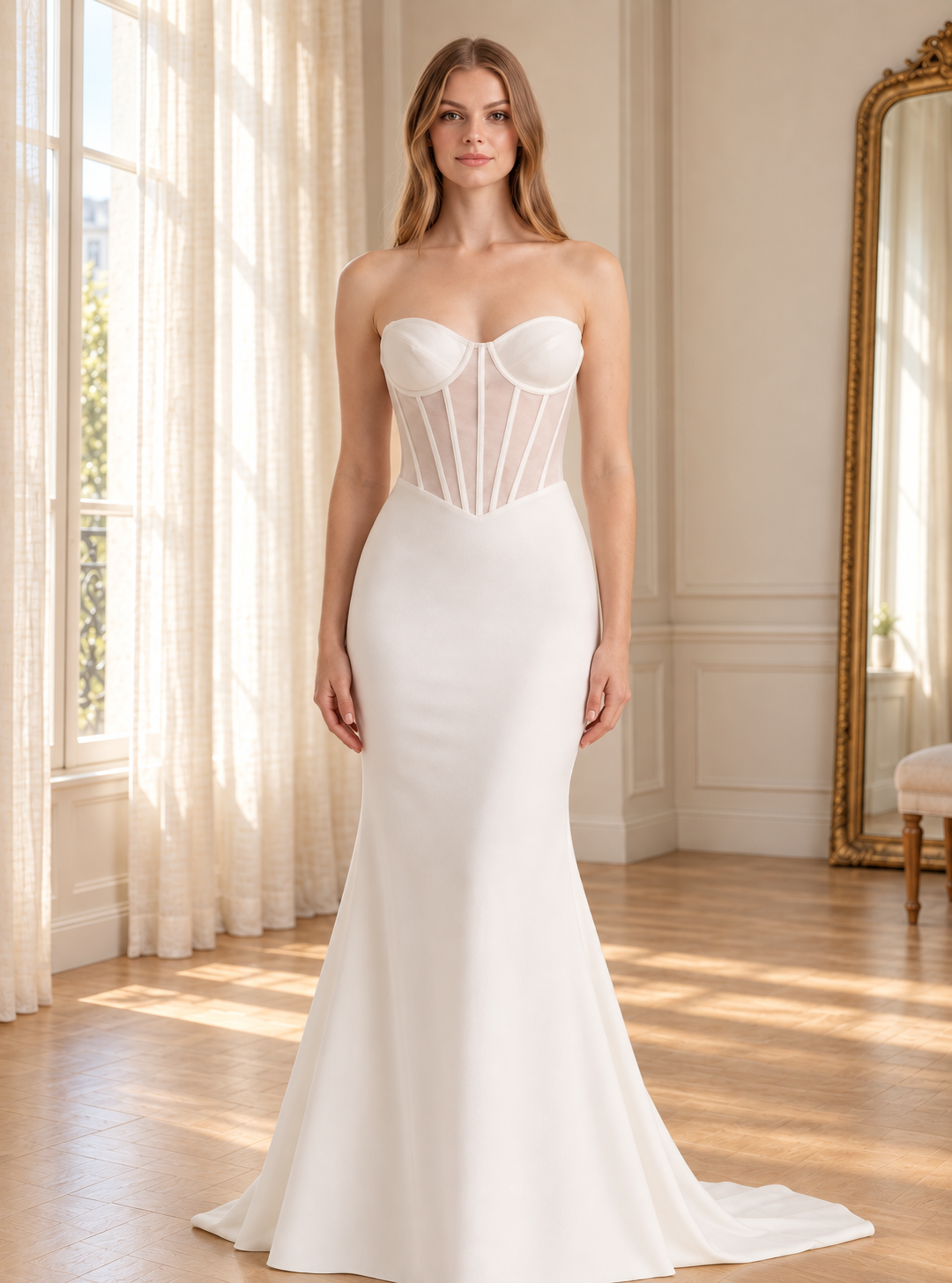 Luxe Strapless Bridal Gown