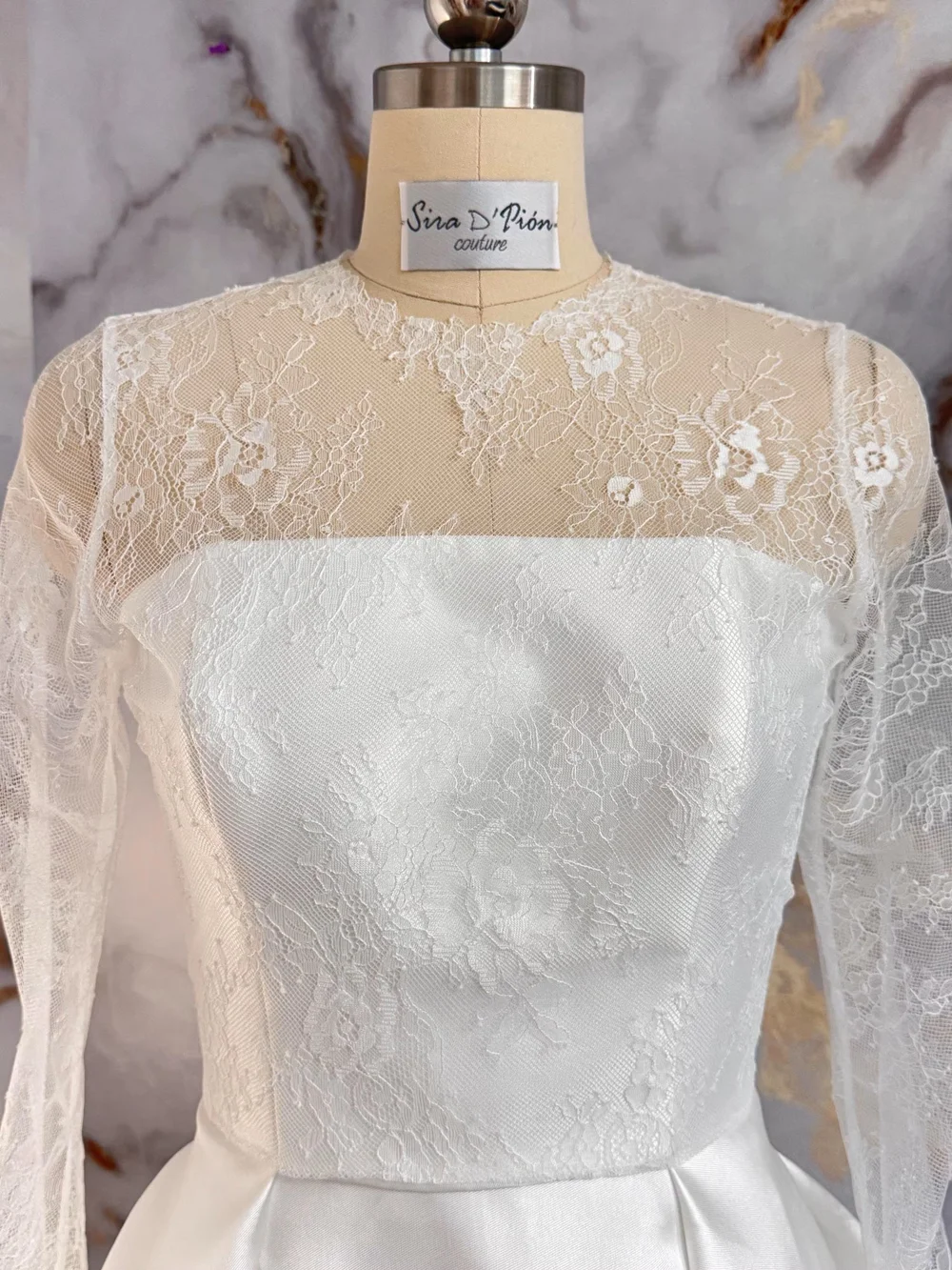 long sleeve lace cover up for wedding dress Amazon.com: Lace Bridal Top Long Sleeve Wedding Dresses Topper Bridal Bolero lace - Wedding Cover Up Top