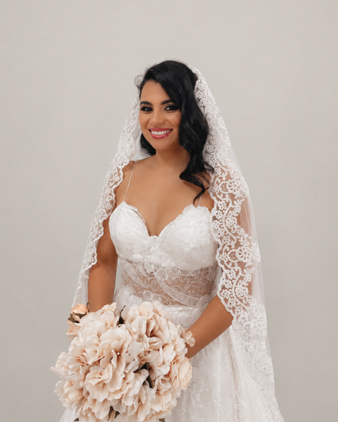 Lace Border Mantilla Bridal Veil V112