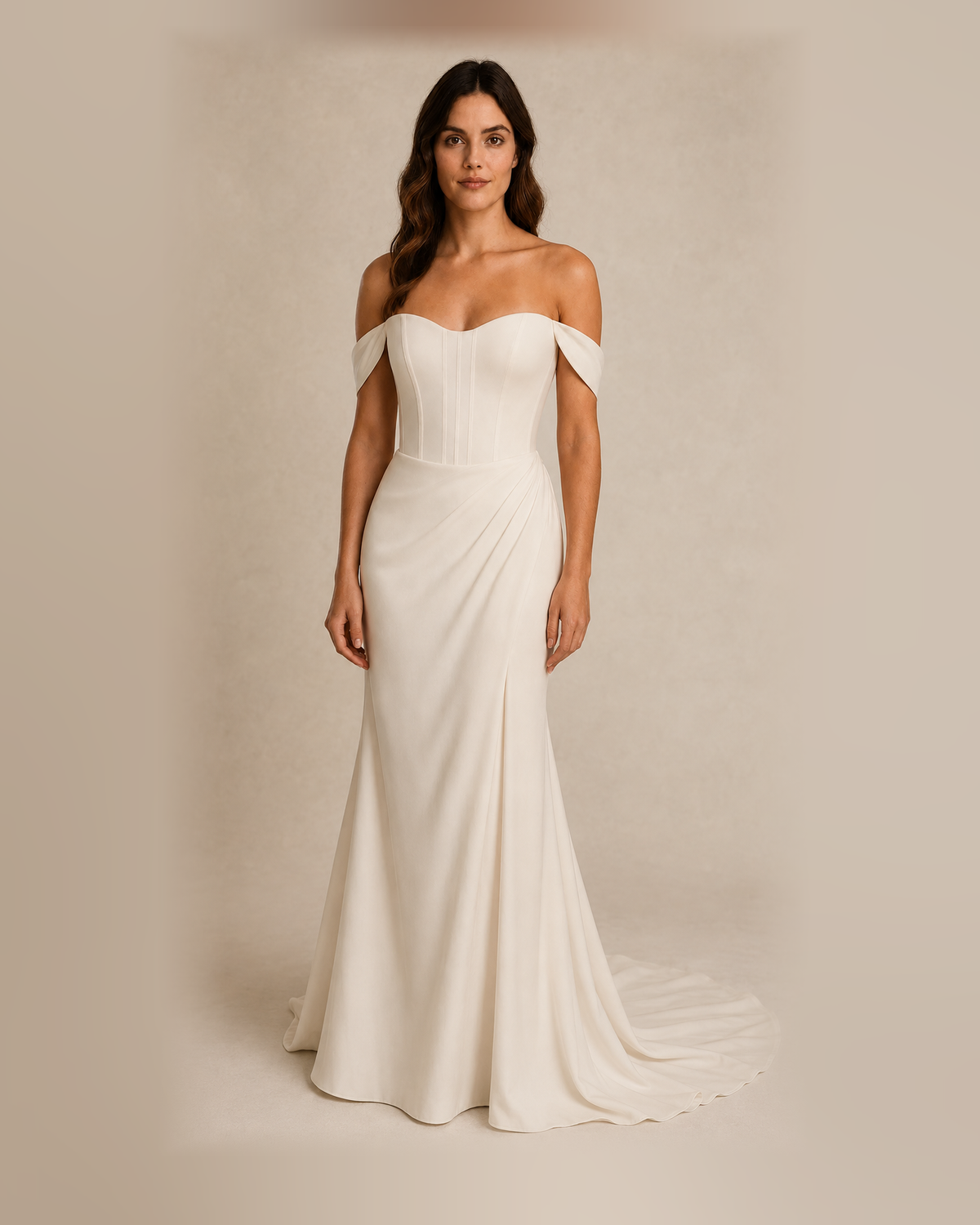 Eternal Off-Shoulder Wedding Gown