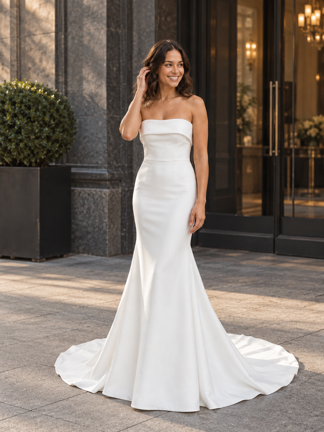 Mikado Minimalist Wedding Dress