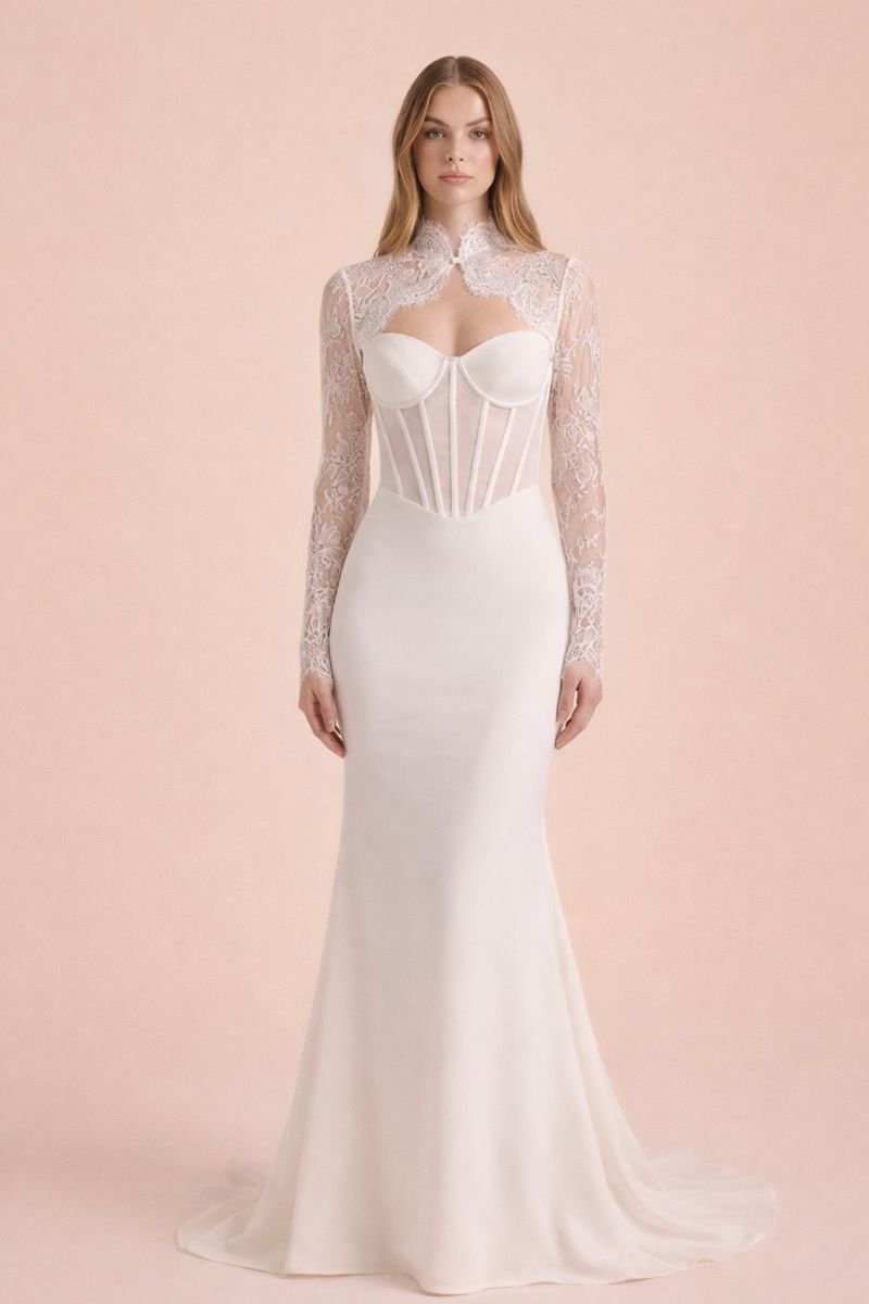 Luxe Elegance Strapless Bridal Gown
