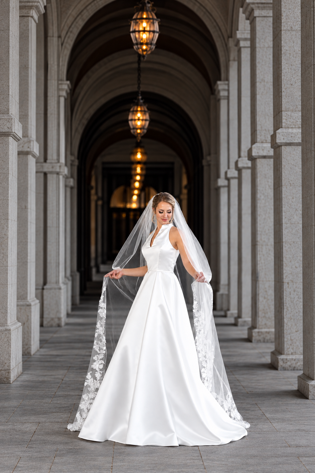 Elegance in Ivory Bridal Gown