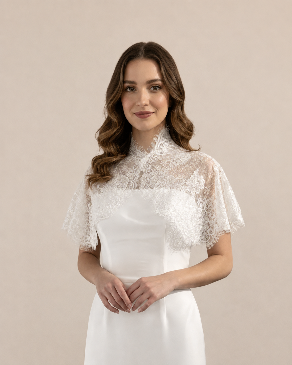 Couture French Lace Bridal Capelet