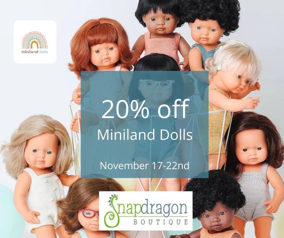 20% off Miniland Dolls