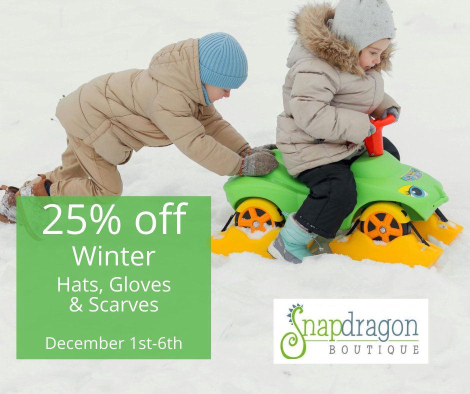 25% off Hats and Gloves