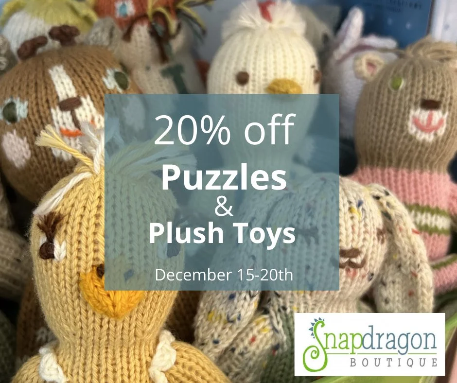 20% off Puzzles and Plush