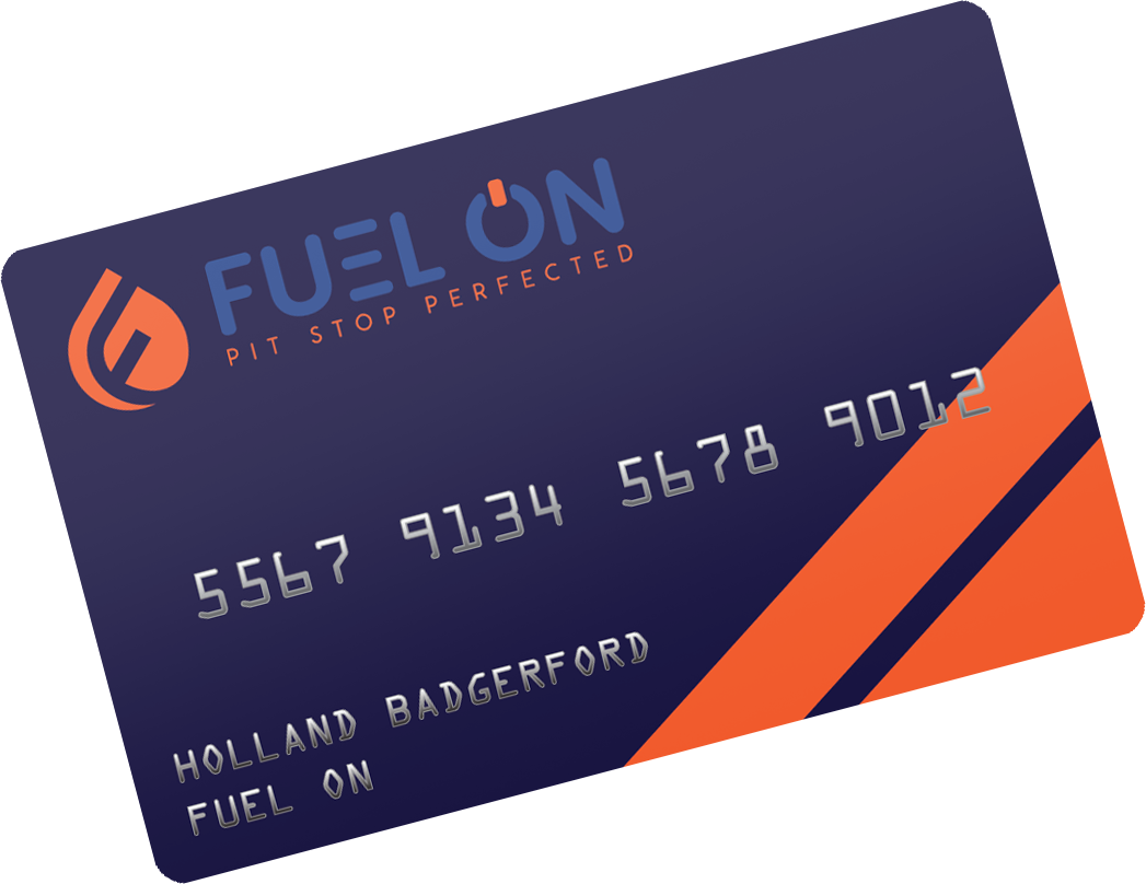 An image of the Fuel On fleet card.