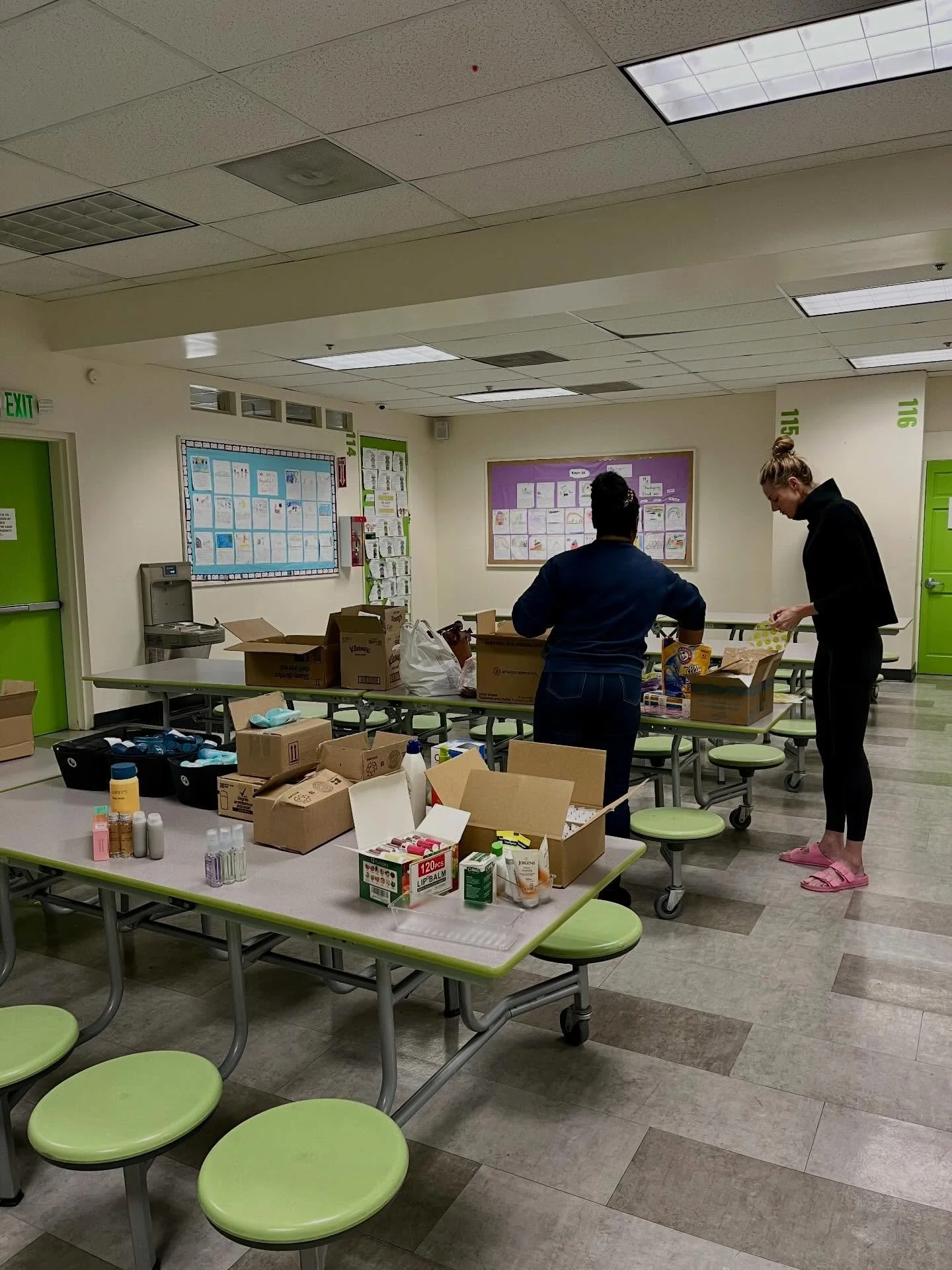 Today we had the joy of setting up a Hope Closet at AIMS K-12 Charter School!

Swipe to see the before, the progress, and the after. This cabinet is now filled with everyday essentials like toothbrushes, hygiene kits, deodorant, lotion, body wipes, h
