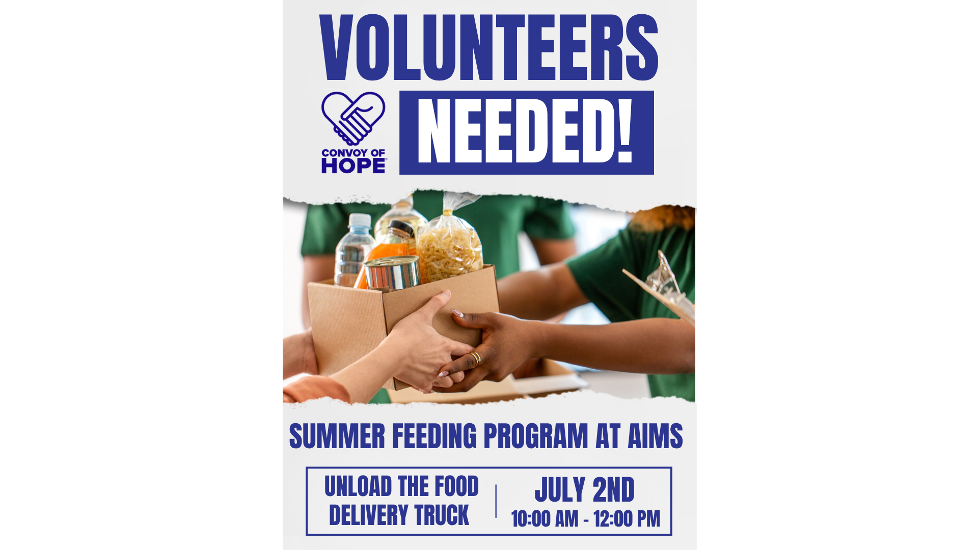 Convoy of Hope Food Drop-Off