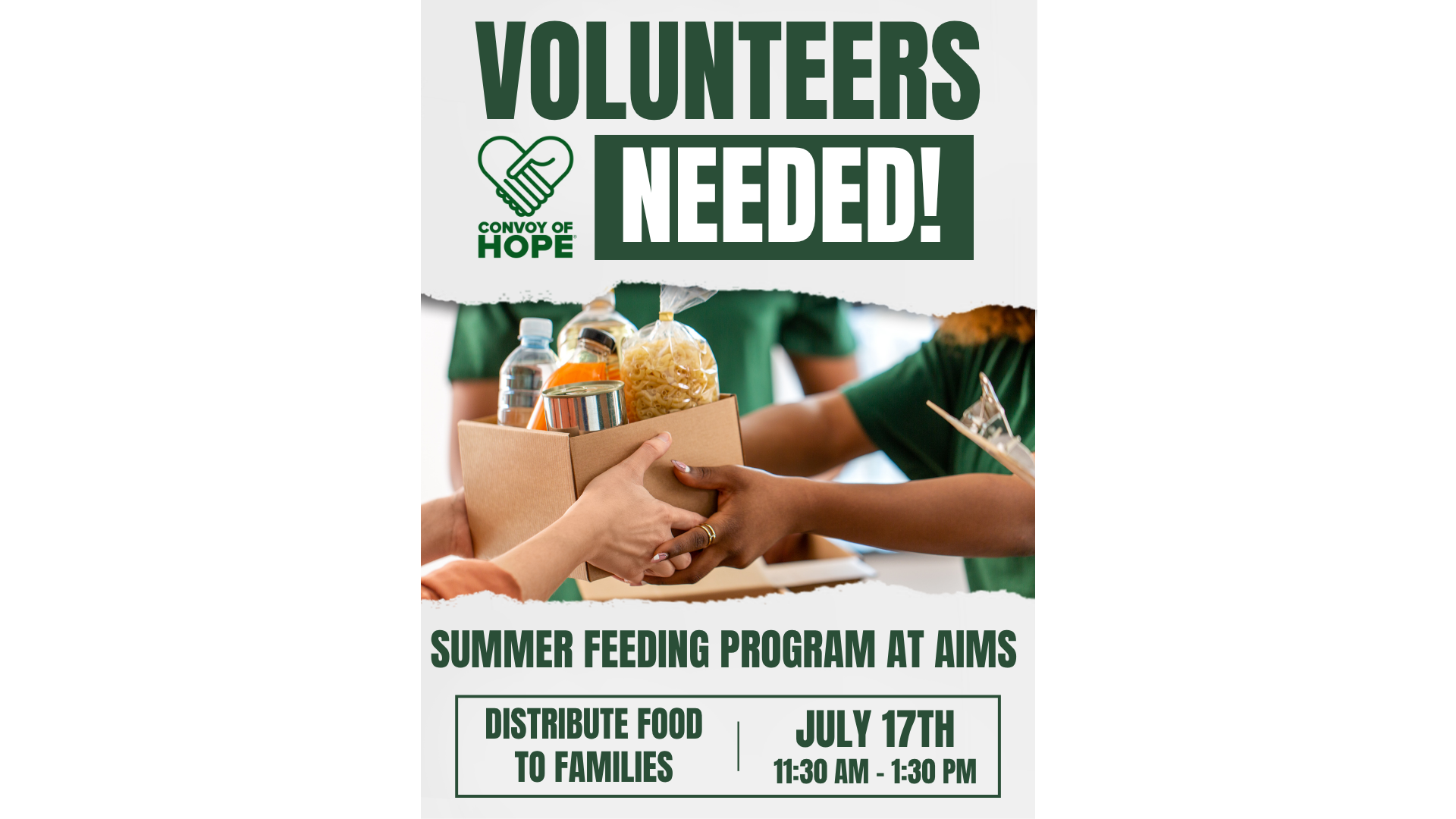 Summer Feeding Program at AIMS