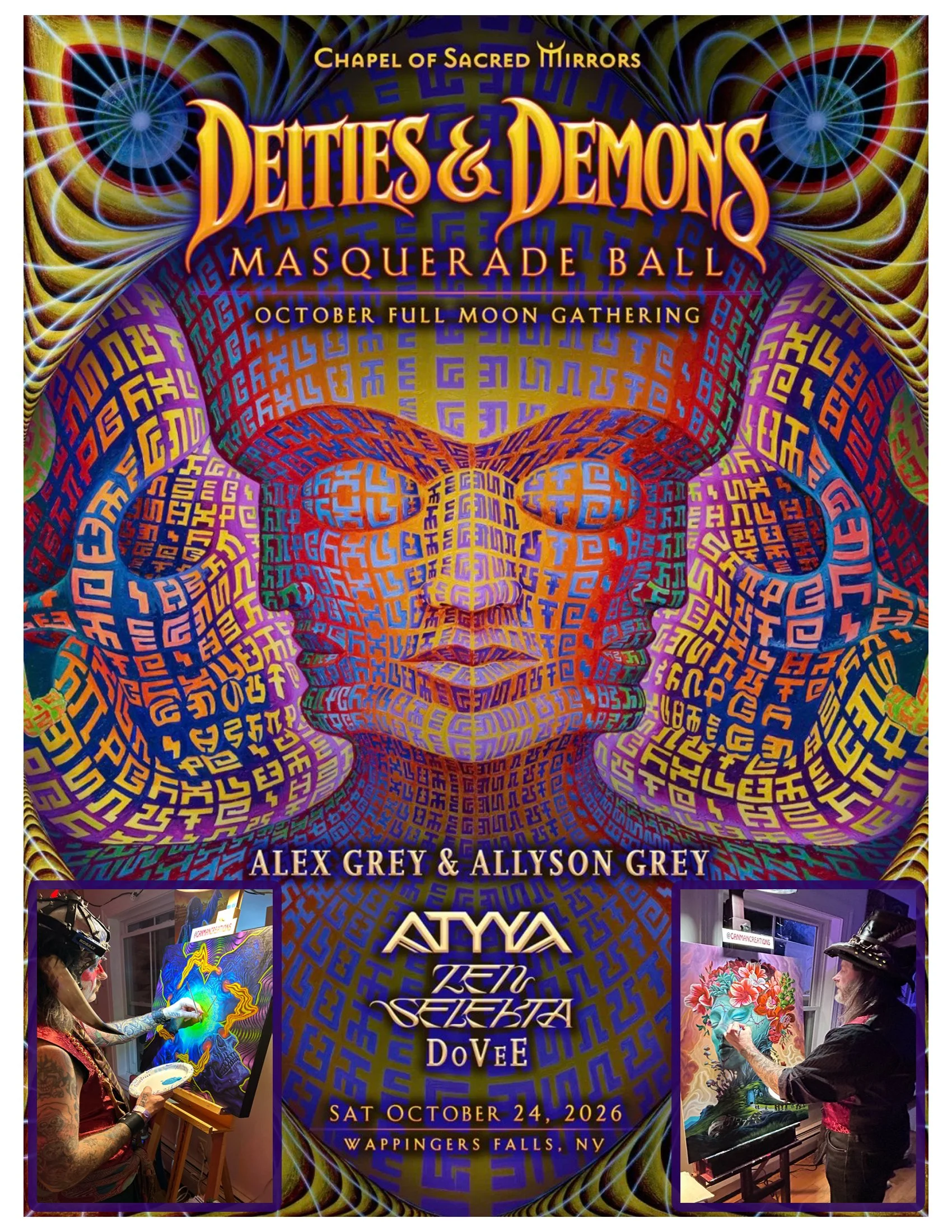 Canman Live Painting at CoSM’s Deities &amp; Demons Masquerade