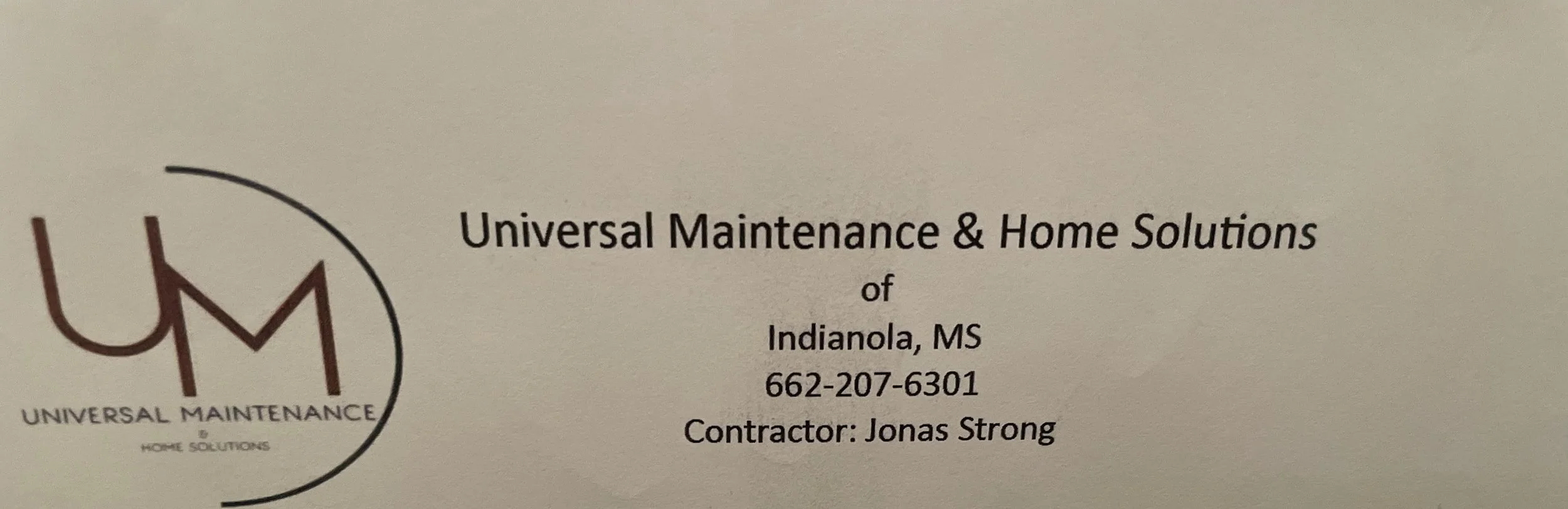 Universal Maintenance & Home Solutions- Half Page Ad