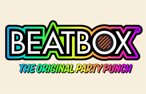 Beatbox logo with colorful text and a tagline 'The Original Party Punch' underneath.