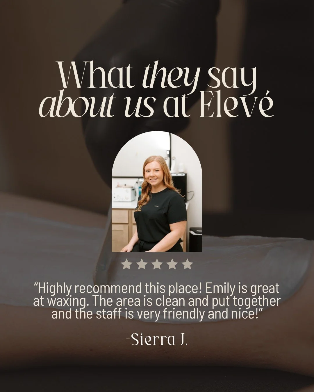 Clean, welcoming, &amp; results you can trust🤍
Emily is a waxing pro, and our clients feel it every visit. We love being your go-to for smooth skin and great energy at Elev&eacute;.