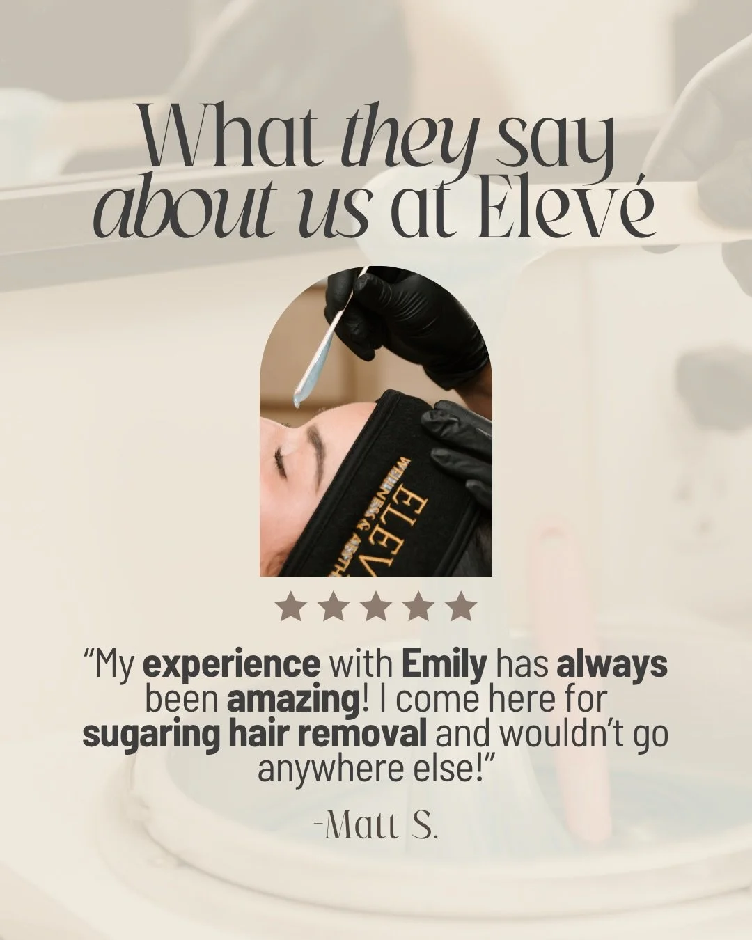 🌟🌟5 stars and counting🌟🌟

Thank you, Matt! Emily is your go-to for sugaring hair removal in the Grand Rapids area. Come see for yourself why patients keep coming back.😏

DM us to book or learn more with the link in our bio.🤍
-
#elevewellnessaes