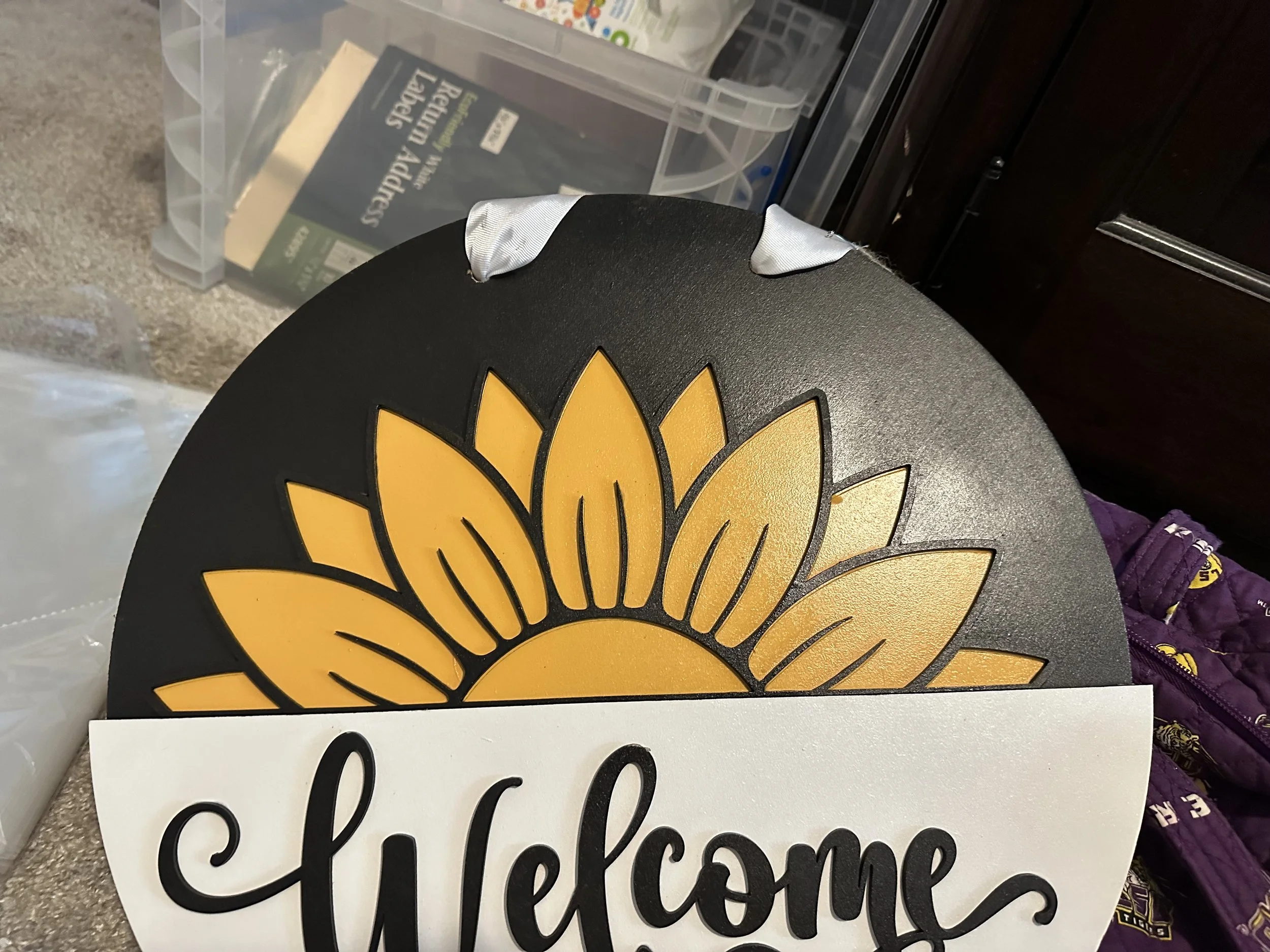 Interchangeable Insert - Aug Sunflowers