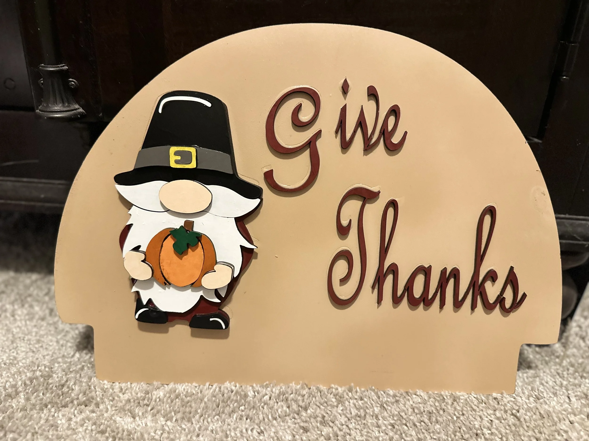 Interchangeable Insert - Nov Give Thanks