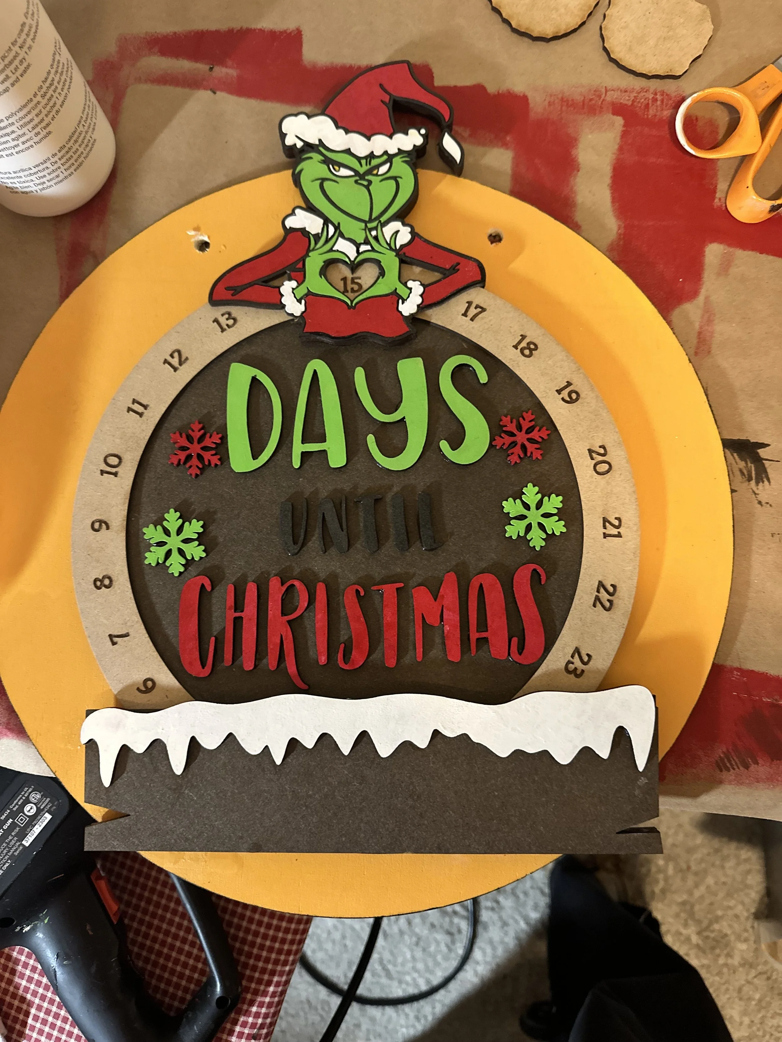 Countdown to Christmas - Grinch Heart/Hand