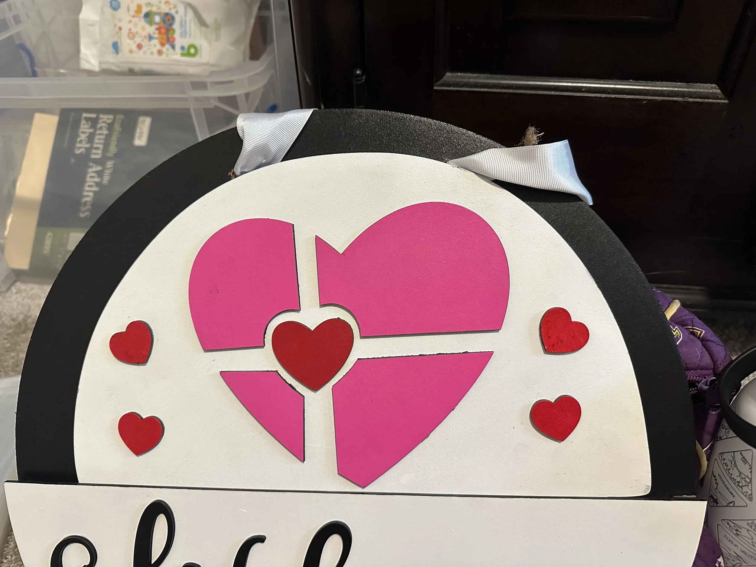 Interchangeable Insert - Feb Hearts