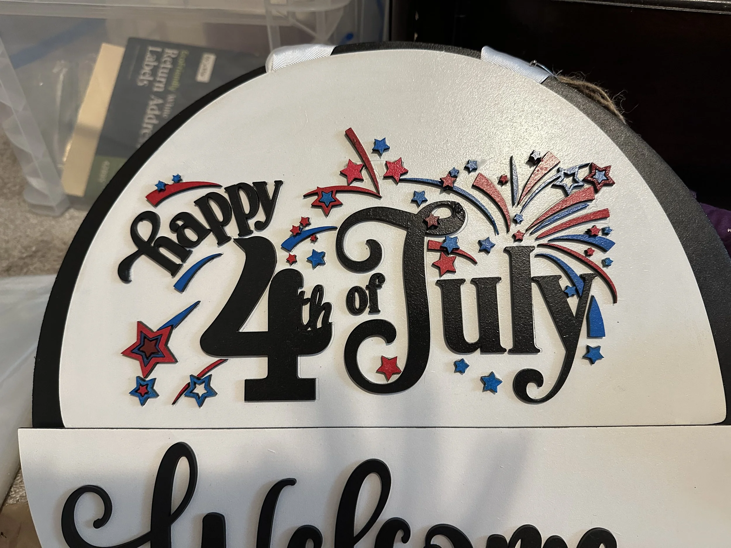 Interchangeable Insert- July Fireworks