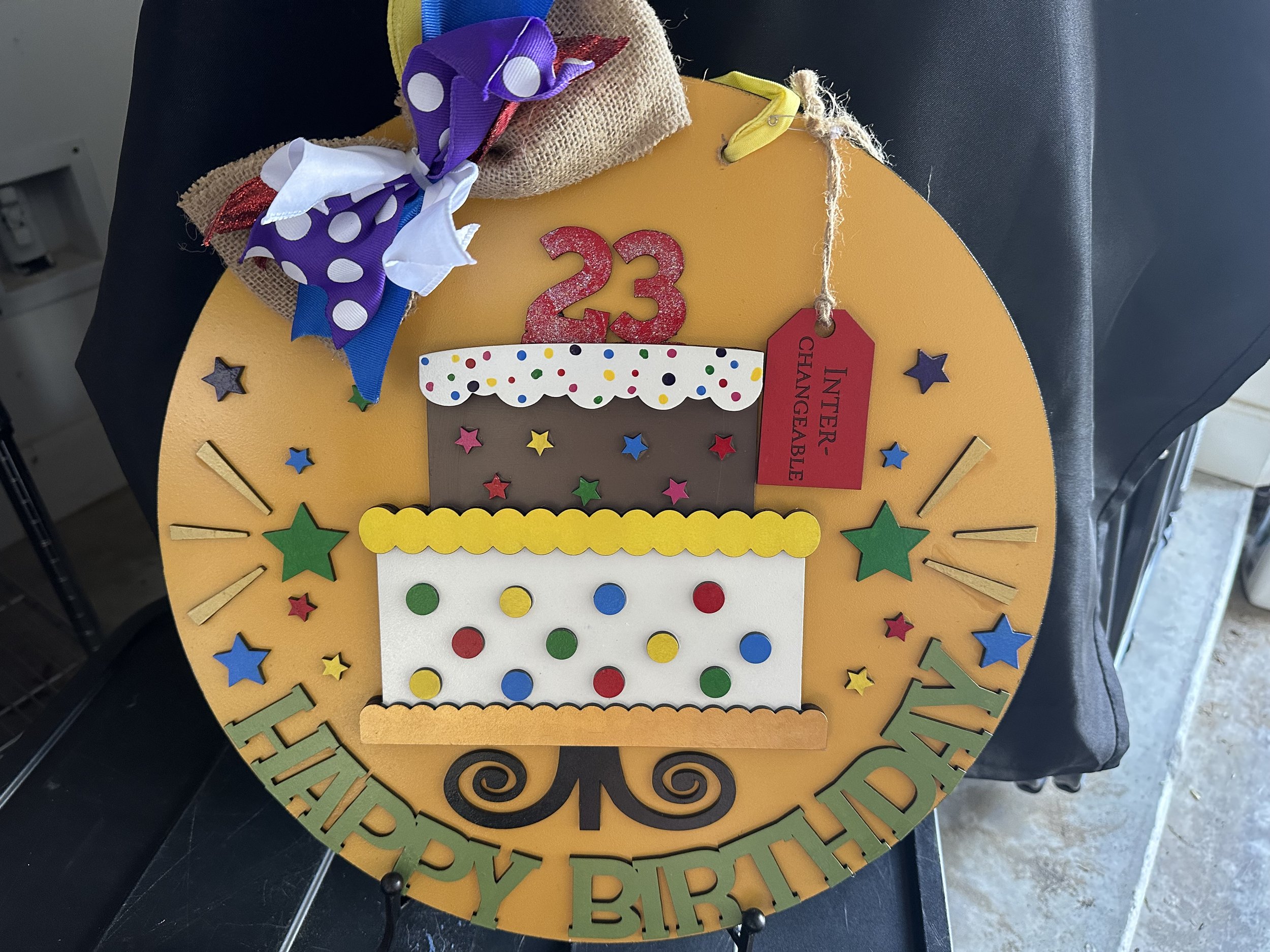 Interchangeable Birthday Round